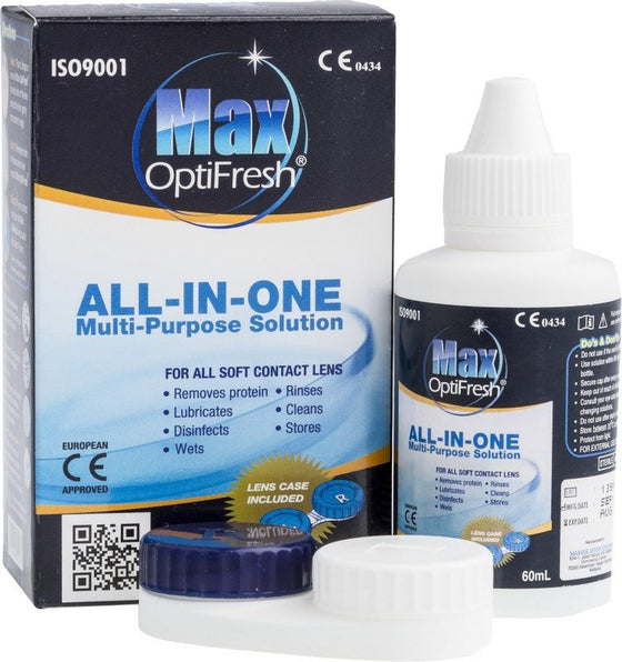 Max OptiFresh Lens solution and case (60ml)