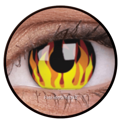 Crazy flamehot ColourVue Contact Lenses. Fashion Lens NZ.