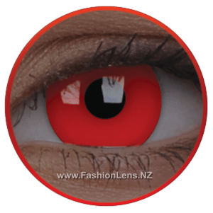Glow UV Glow Red ColourVue Contact Lenses. Fashion Lens NZ.