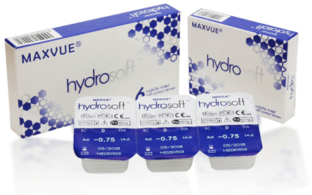 Maxvue hydrosoft soft ColourVue Contact Lenses with prescription (power)