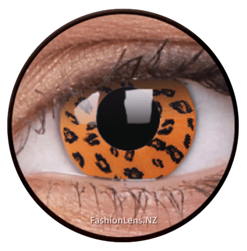 Crazy yellowleopard ColourVue Contact Lenses. Fashion Lens NZ.