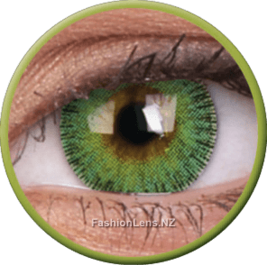 Fusion Yellow / Green ColourVue Contact Lenses. Fashion Lens NZ.
